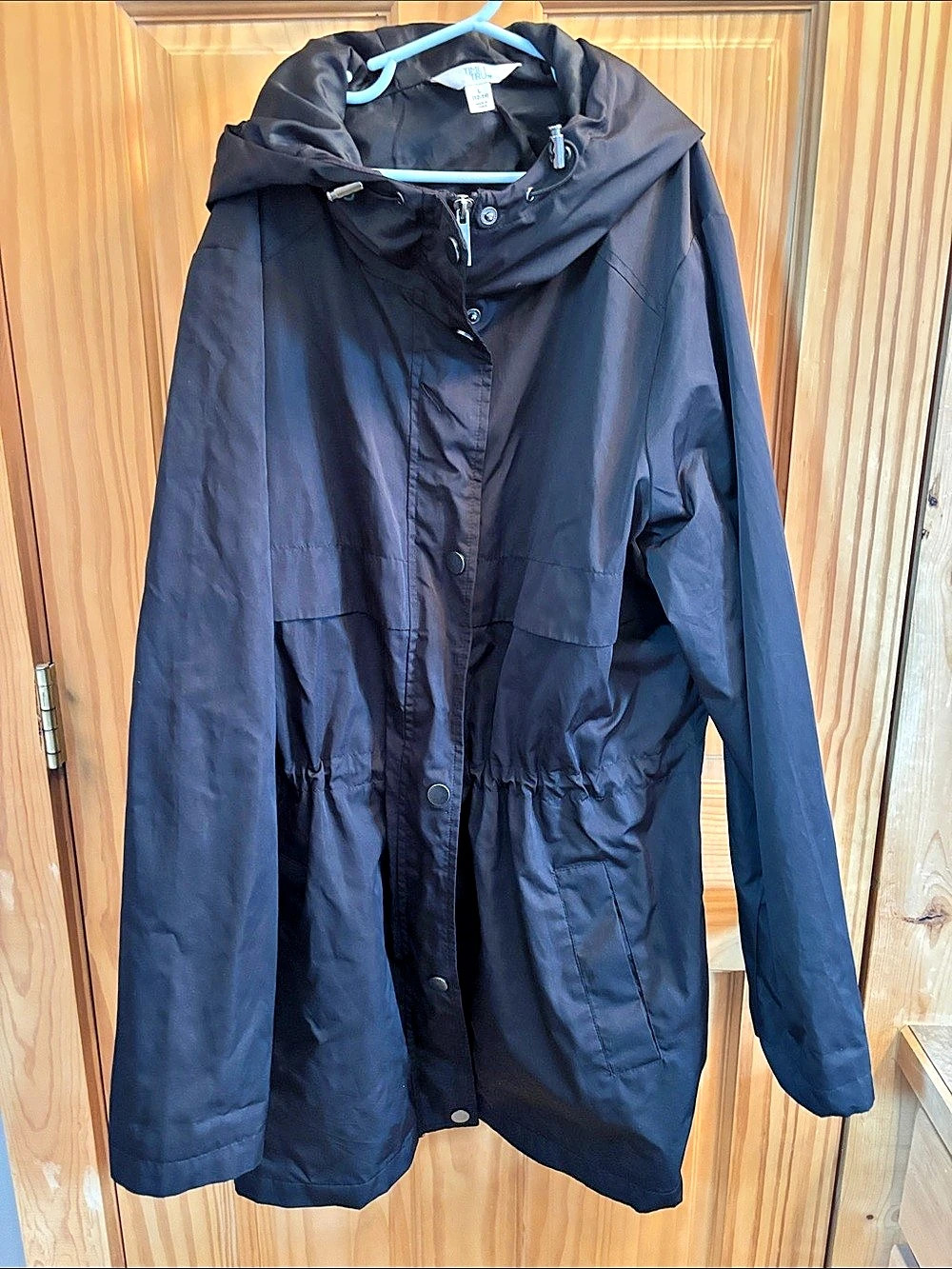 Time and Tru Women's Lightweight Anorak Jacket with Hood